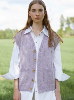 Mejram vest 418-5 - Strikkeopskrift - Rauma