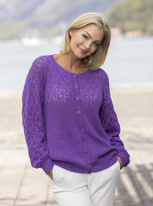 "Melang" Cardigan - Viking Design 2612-7A Kit - XS - XXL - Viking Bambino, fra Viking
