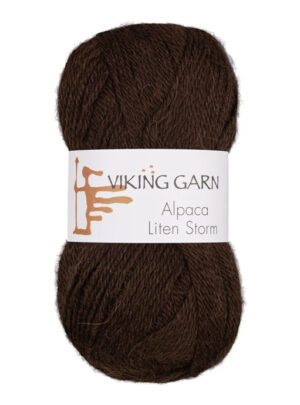 Viking Alpaca Liten Storm 718 Mørk brun, Alpaca / Merino uld, fra Viking