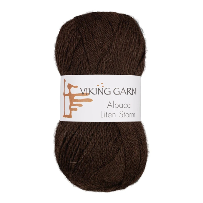 Viking Alpaca Liten Storm 718 Mørk brun, Alpaca / Merino uld, fra Viking Viking Alpaca Liten Storm 718 Mørk brun, Alpaca / Merino uld, fra Viking