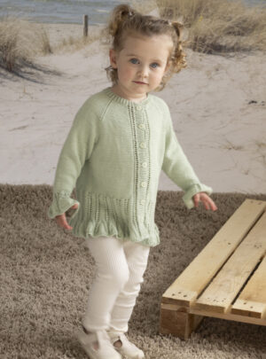 "Yndig" Cardigan - Viking Design 2613-1A Kit - 2-12 År - Viking Bambino, fra Viking