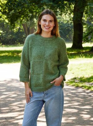 Alice Sweater i felter i alpaka strikkekit S/ML/XL - 8962131 Alice Sweater i felter i alpaka strikkekit Str SM