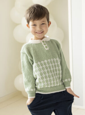 Elio genser - Viking Design 2607-6 Kit - 2 - 12 år - Viking Alpaca Lille Storm, fra Viking