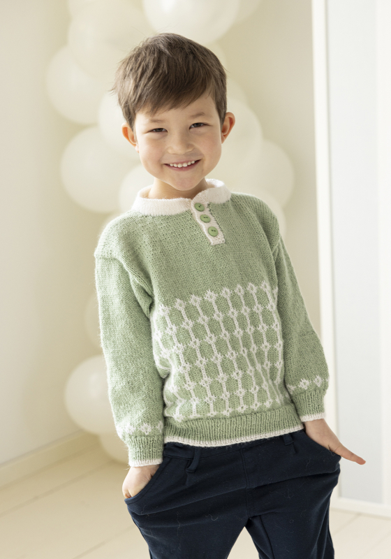 Elio genser - Viking Design 2607-6 Kit - 2 - 12 år - Viking Alpaca Lille Storm, fra Viking Elio genser - Viking Design 2607-6 Kit - 2 - 12 år - Viking Alpaca Lille Storm, fra Viking