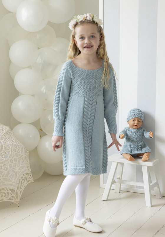Julie kjole - Viking Design 2607-10A Kit - 1 - 12 år - Viking Alpaca Lille Storm, fra Viking Julie kjole - Viking Design 2607-10A Kit - 1 - 12 år - Viking Alpaca Lille Storm, fra Viking