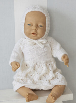 Lotus dukkekjole - Viking Design 2607-3 Kit - baby born - Viking Alpaca Lille Storm, fra Viking