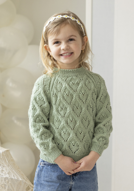 Lotus genser - Viking Design 2607-9 Kit - 2 - 12 år - Viking Alpaca Lille Storm, fra Viking Lotus genser - Viking Design 2607-9 Kit - 2 - 12 år - Viking Alpaca Lille Storm, fra Viking