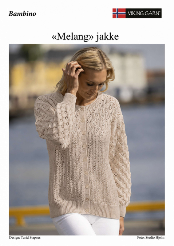 "Melang" Cardigan - Viking Design 2612-7C Kit - XS - XXL - Viking Bambino, fra Viking "Melang" Cardigan - Viking Design 2612-7C Kit - XS - XXL - Viking Bambino, fra Viking