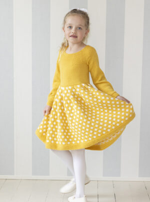 Olivia kjole - Viking Design 2607-4B Kit - 1 - 12 år - Viking Alpaca Lille Storm, fra Viking