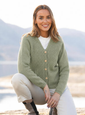 Opal cardigan - Viking Design 2220-6A Kit - XS - XXL - Viking Trend Merino, fra Viking