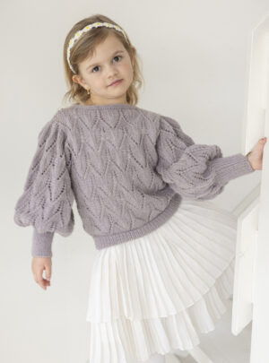 Tjørme genser - Viking Design 2607-1 Kit - 2 - 12 år - Viking Alpaca Lille Storm, fra Viking