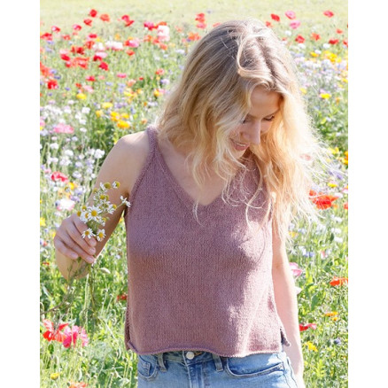 About Spring by DROPS Design - Top Strikkeopskrift str. XS - XXL About Spring by DROPS Design - Top Strikkeopskrift str. XS - XXL