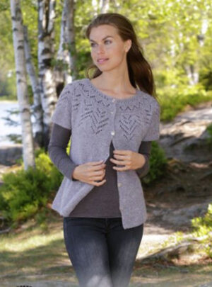 Agnes Cardi by DROPS Design - Vest Strikkeopskrift str. S - XXXL