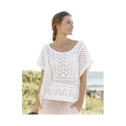 All Smiles by DROPS Design - Top Strikkeopskrift str. S - XXXL All Smiles by DROPS Design - Top Strikkeopskrift str. S - XXXL