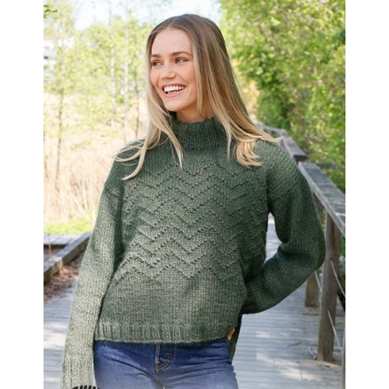 Appalachian Trails by DROPS Design - Bluse Strikkeopskrift str. S - XXXL Appalachian Trails by DROPS Design - Bluse Strikkeopskrift str. S - XXXL