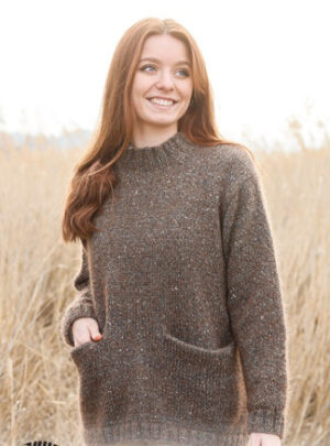 Autumn Woods by DROPS Design - Bluse Strikkeopskrift str. XS - XXL