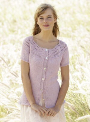 Becca Cardigan by DROPS Design - Jakke Strikkeopskrift str. S - XXXL