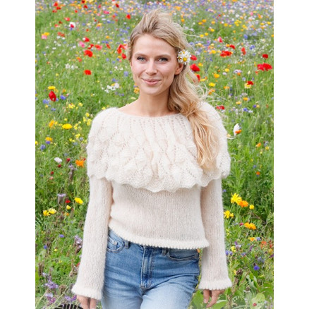 Big Sur Sweater by DROPS Design - Bluse Strikkeopskrift str. S - XXXL Big Sur Sweater by DROPS Design - Bluse Strikkeopskrift str. S - XXXL