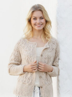 Birch Woods Jacket by DROPS Design - Jakke Strikkeopskrift str. S - XXXL