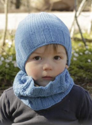 Bluebeard by DROPS Design - Hue og Hals Strikkeopskrift str. 12/18 mdr - 7/10 år