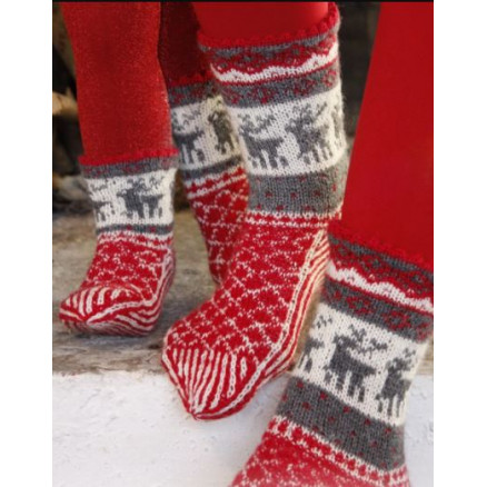 Christmas Stampede by DROPS Design - Sokker Strikkeopskrift str. 26/28 - 41/43 Christmas Stampede by DROPS Design - Sokker Strikkeopskrift str. 26/28 - 41/43