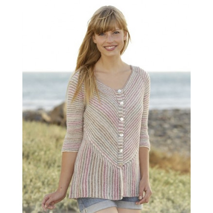 Crayons Cardigan by DROPS Design - Jakke Strikkeopskrift str. S - XXXL Crayons Cardigan by DROPS Design - Jakke Strikkeopskrift str. S - XXXL