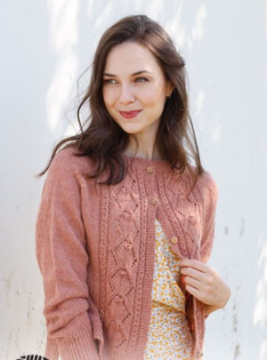 Crystal Lattice by DROPS Design - Cardigan Strikkeopskrift str. S - XXXL
