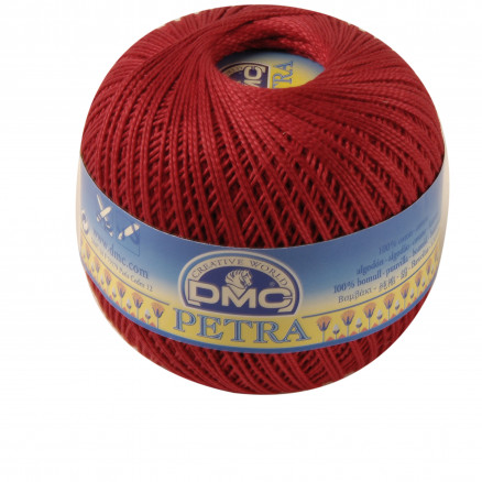 DMC Petra nr. 5 Hæklegarn Unicolor 5321 Rød DMC Petra nr. 5 Hæklegarn Unicolor 5321 Rød