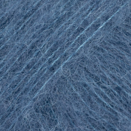 Drops Brushed Alpaca Silk Garn Unicolor 25 Stålblå Drops Brushed Alpaca Silk Garn Unicolor 25 Stålblå