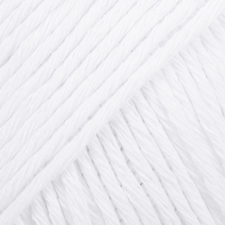 Drops Cotton Light Garn Unicolor 02 Hvid Drops Cotton Light Garn Unicolor 02 Hvid