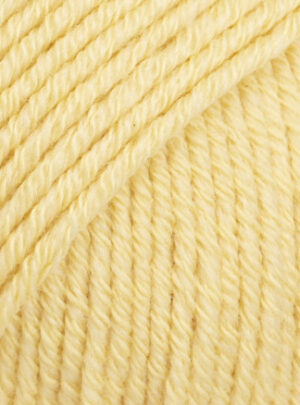 Drops Cotton Merino Garn Unicolor 17 Vanillegul