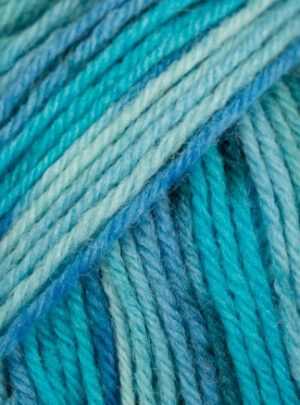 Drops Fabel Garn Print 340 Blue Lagoon