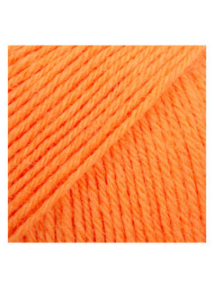 Drops Fabel Garn Unicolor 119 Elektrisk Orange