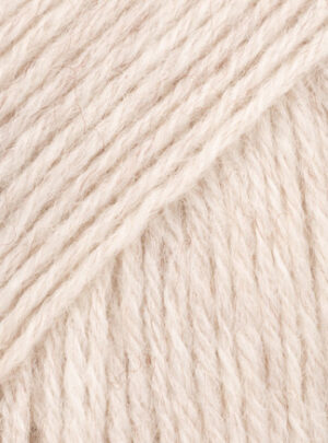 Drops Fabel Garn Unicolor 124 Hvid sand
