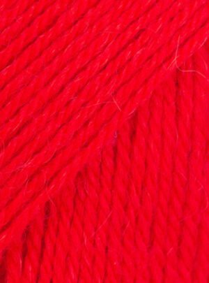 Drops Flora Garn Unicolor 33 Hot Red