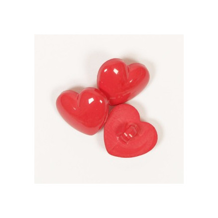 Drops Hjerte knap 15mm 553 - 50 stk Drops Hjerte knap 15mm 553 - 50 stk