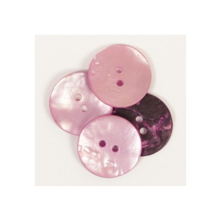 Drops Knap Rund Pink 20mm 608 - 50 stk Drops Knap Rund Pink 20mm 608 - 50 stk