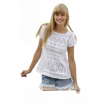 Erica Top by DROPS Design - Top Strikkeopskrift str. S - XXXL Erica Top by DROPS Design - Top Strikkeopskrift str. S - XXXL