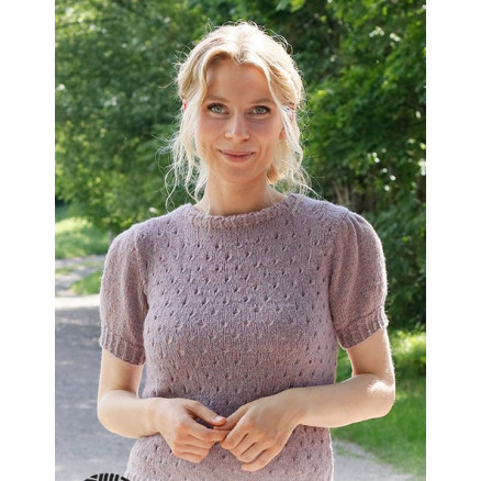 Fairy Woods Top by DROPS Design - Top Strikkeopskrift str. S - XXXL Fairy Woods Top by DROPS Design - Top Strikkeopskrift str. S - XXXL