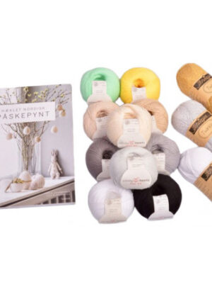 Hæklet Nordisk Påskepynt Bog inkl. Infinity Hearts Rose kit