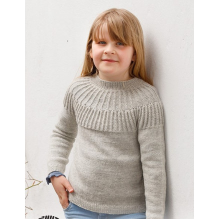 Hermine by DROPS Design - Bluse Strikkeopskrift str. 2-12 år Hermine by DROPS Design - Bluse Strikkeopskrift str. 2-12 år