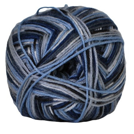 Hjertegarn Aloe Sockwool Strømpegarn 5010 Blå/Grå Hjertegarn Aloe Sockwool Strømpegarn 5010 Blå/Grå