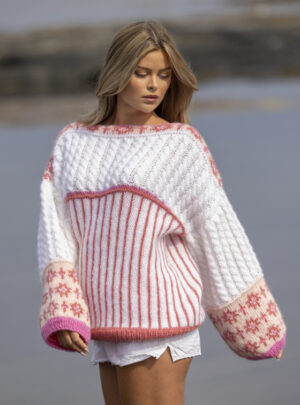 "Høstluft" Genser - Viking Design 2620-1A Kit - XS-XXL - Viking Alpaca Bris, fra Viking