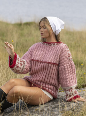"Høstluft" Genser - Viking Design 2620-1B Kit - XS-XXL - Viking Alpaca Bris, fra Viking