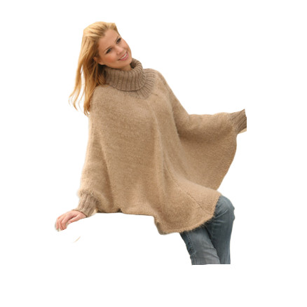 Hometown by DROPS Design - Poncho Strikkeopskrift S/M-XXL/XXXL Hometown by DROPS Design - Poncho Strikkeopskrift S/M-XXL/XXXL