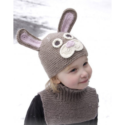 Honey Bunny by DROPS Design - Påskehare hue Hækleopskrift str. 1-8 år Honey Bunny by DROPS Design - Påskehare hue Hækleopskrift str. 1-8 år