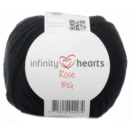 Infinity Hearts Rose Big Garn 01 Sort Infinity Hearts Rose Big Garn 01 Sort