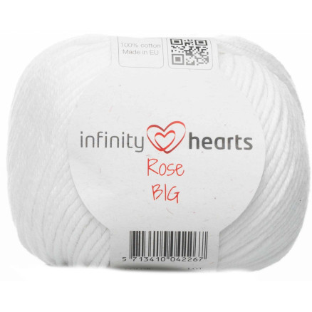 Infinity Hearts Rose Big Garn 02 Hvid Infinity Hearts Rose Big Garn 02 Hvid
