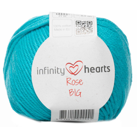 Infinity Hearts Rose Big Garn 130 Lys Turkis Infinity Hearts Rose Big Garn 130 Lys Turkis