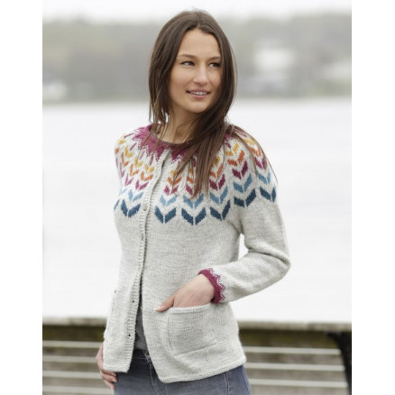 Joyride Cardigan by DROPS Design - Jakke med nordisk mønster Strikkeopskrift str. S - XXXL Joyride Cardigan by DROPS Design - Jakke med nordisk mønster Strikkeopskrift str. S - XXXL